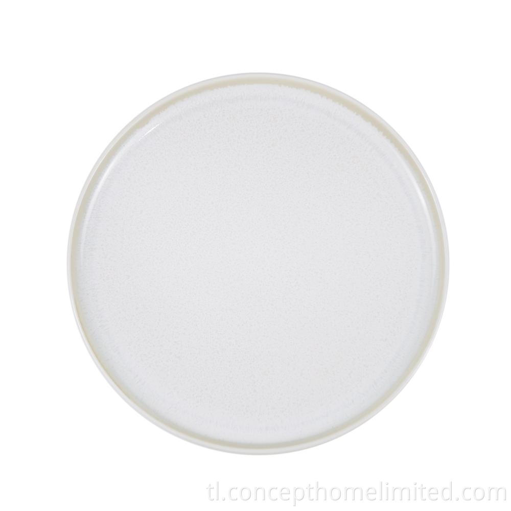 Reactive Glazed Stoneware Dinner Set In Creamy White Ch22067 G04 7